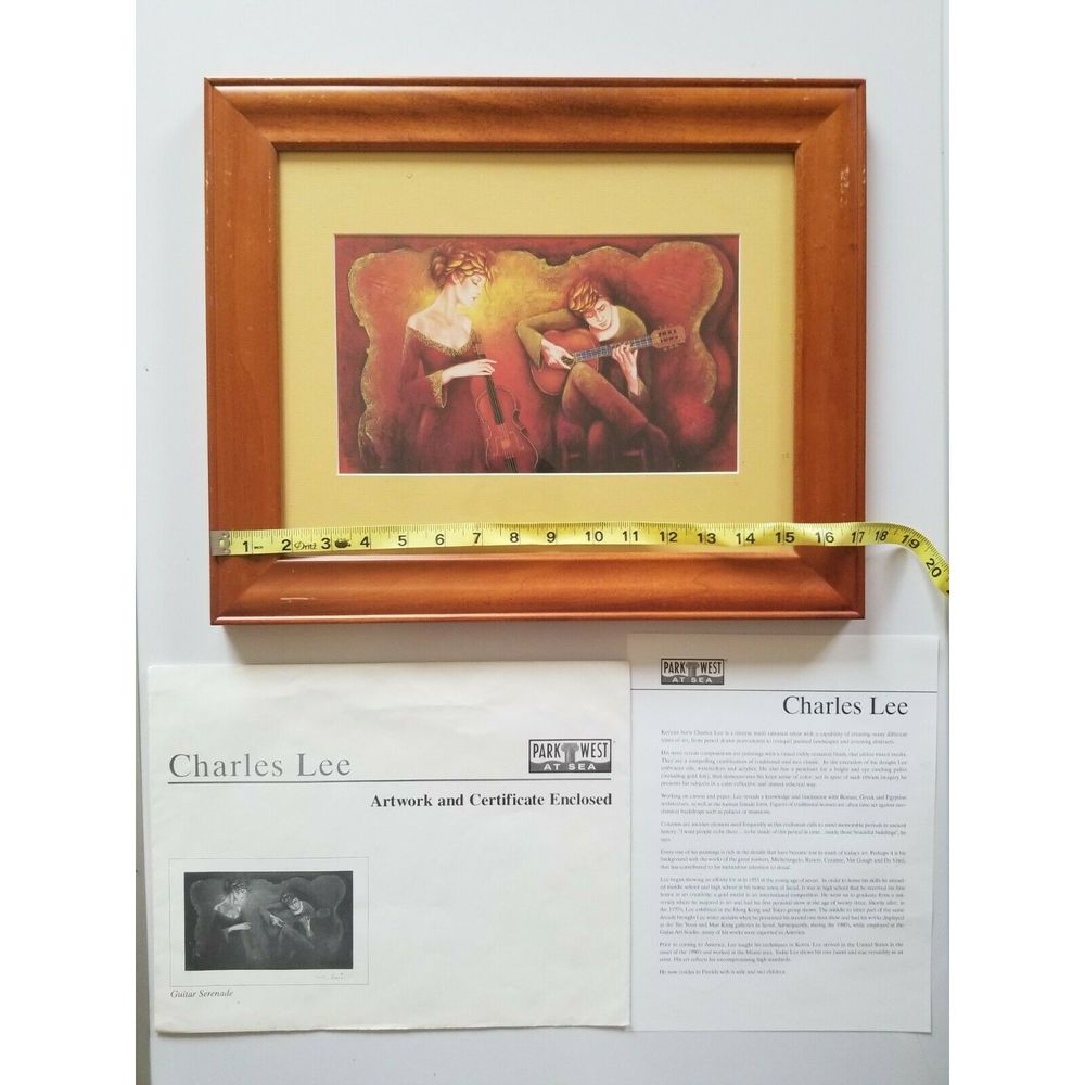 CHARLES LEE GUITAR SERENADE FRAMED PRINT